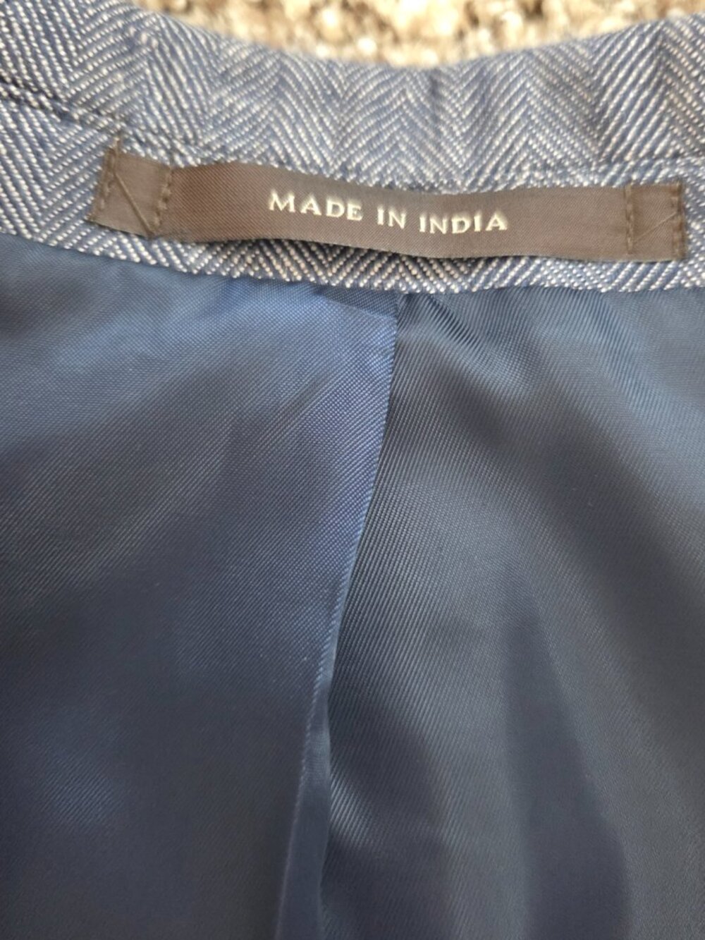 Tasso Elba 100% Linen Blazer Sport Coat Blue Stripe NWT - Picture 3 of 11